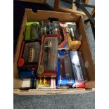 BOX LOT OF MODEL BUSES