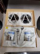VINTAGE SILVER PLATE TEA FOR TWO BOXED SET