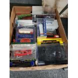 BOX LOT OF MODEL CARS ETC