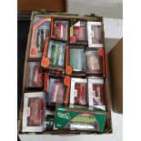 BOX LOT OF MODEL BUSES