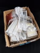 LARGE BOX OF ASSORTED CIGARETTE CARDS