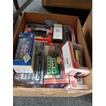 BOX LOT OF MODEL BUSES