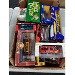 BOX LOT OF MODEL BUSES ETC