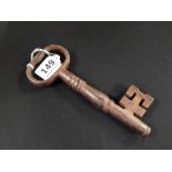 LARGE VICTORIAN KEY FROM A PRISON CELL