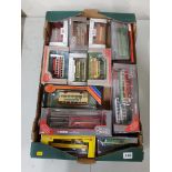 BOX LOT OF MODEL BUSES