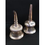 GEORGIAN SILVER WINE FUNNELS 274GMS