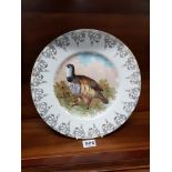ROYAL DOULTON CABINET PLATE - GROUSE