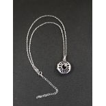 SILVER HOT DIAMOND LOCKET