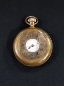 GOLD PLATED POCKET WATCH