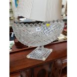 LARGE CUT GLASS BOWL