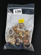 BAG OF ASSORTED DRESS RINGS