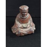 SMALL ANTIQUE BORNZE ORIENTAL FIGURE