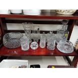 SHELF LOT OF CRYSTAL