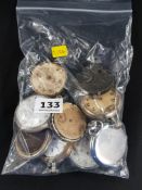 BAG OF OLD POCKET WATCHES/MOVEMENTS
