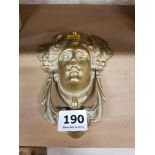 BRASS FACE DOOR KNOCKER