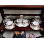 21 PIECE ROYAL ALBERT COUNTY ROSE