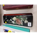 ANTIQUE PAPERMACHE GLOVE BOX