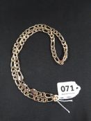 SILVER GILT FIGARO LINK NECKLACE