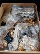 3 BOXES OF COSTUME JEWELLERY