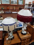 2 FIGURE LAMPS & SHADES