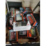 BOX LOT OF MODEL BUSES ETC