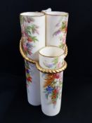 ROYAL WORCESTER 3 POTS 7.25' HEIGHT