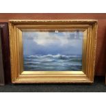 E KEENE - SEASCAPE - OIL ON CANVAS