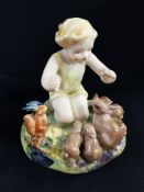 ROYAL WORCESTER WOODLAND DANCE FIGURE BY F G DOUGHTY