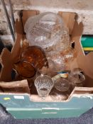 2 BOXES OF GLASSWARE