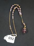 COSTUME NECKLACE WITH 9CARAT CLASP