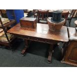 VICTORIAN MAHOGANY HALL TABLE