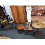 6 VARIOUS ANTIQUE TABLES