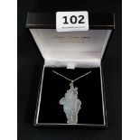 SILVER WINNIE THE POOH PENDANT ON SILVER CHAIN