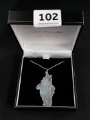 SILVER WINNIE THE POOH PENDANT ON SILVER CHAIN