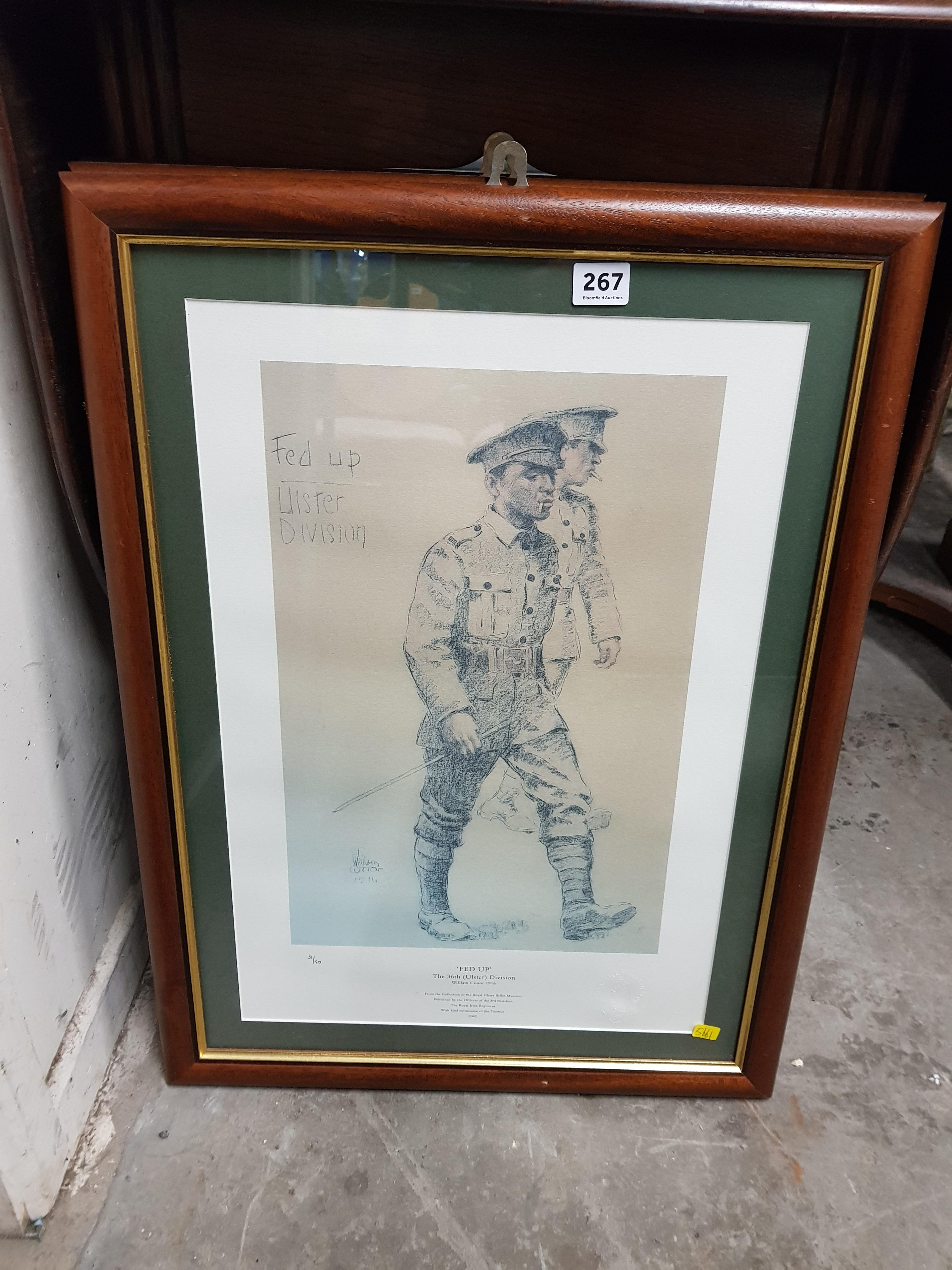 3 WILLIAM CONOR PRINTS - 36TH ULSTER DIVISION