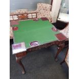 ANTIQUE TURNOVER GAMES TABLE