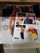 COLLECTION OF CLAUDIA SCHIFFER PHOTOGRAPHS SOME SIGNED