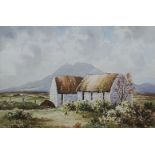 GEORGE FARRELL - WATERCOLOUR - NEAR ANNALONG, CO DOWN 16''X10''