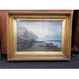 E.E KEENE - OIL ON CANVAS - SEASCAPE (30''X20'')