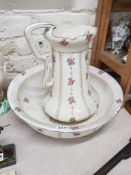 VICTORIAN JUG AND WASH BOWL