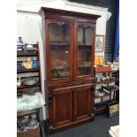 VICTORIAN DOUBLE DOOR BOOKCASE