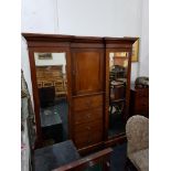 EDWARDIAN TRIPLE WARDROBE FULLY FITTED