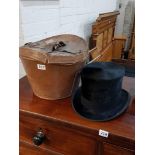 VICTORIAN TOP HAT AND CASE