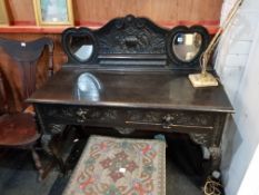 VICTORIAN GOTHIC STYLE HALL TABLE