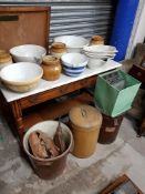LARGE QUANTITY OF VICTORIAN KITCHEN WARE