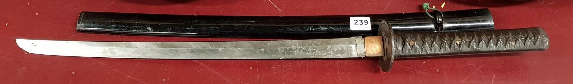 19TH CENTURY SAMURAI SWORD SIGNED