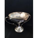 ANTIQUE SILVER 2 HANDLED TROPHY 20CM TALL DIAMETER 20 CM DATED 1911/12 786G