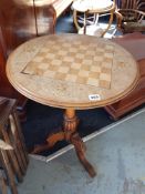 19TH CENTURY INLAID GAMES TABLE