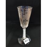 SUPERB GEORGIAN LIQUEUR AIRTWIST STEM GLASS A/F