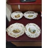 QUANTITY OF HAND PAINTED H & R DANIEL 1822-1842 PORCELAIN